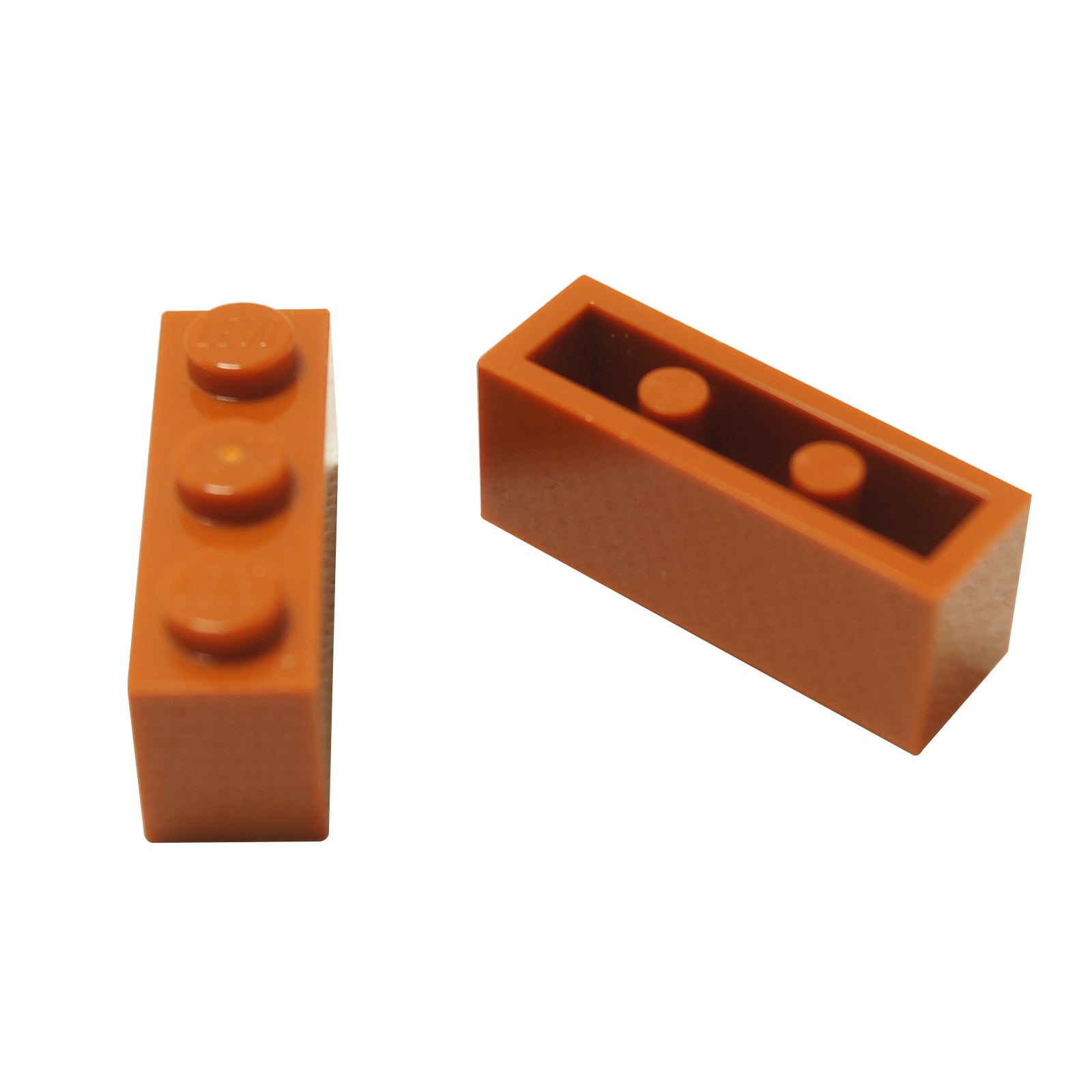 LEGO® Brick 1 x 3 (3622) standard rectangular building brick for structural layouts and detailed construction in dark orange.