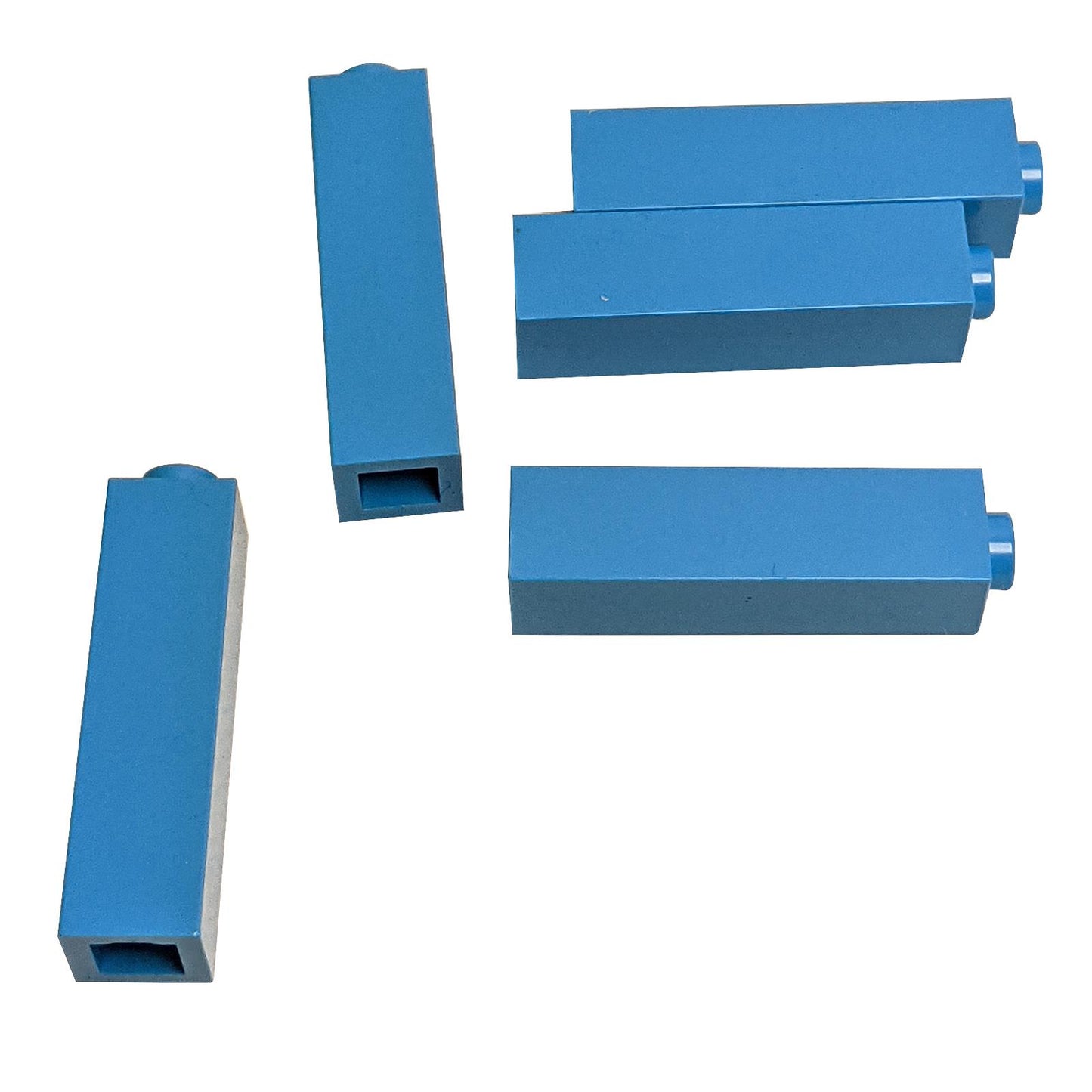 LEGO® brick 1 x 1 x 3 (part 14716) in dark azure, a tall building brick used for vertical structures, decorative walls, pillars, and colorful LEGO® MOC builds