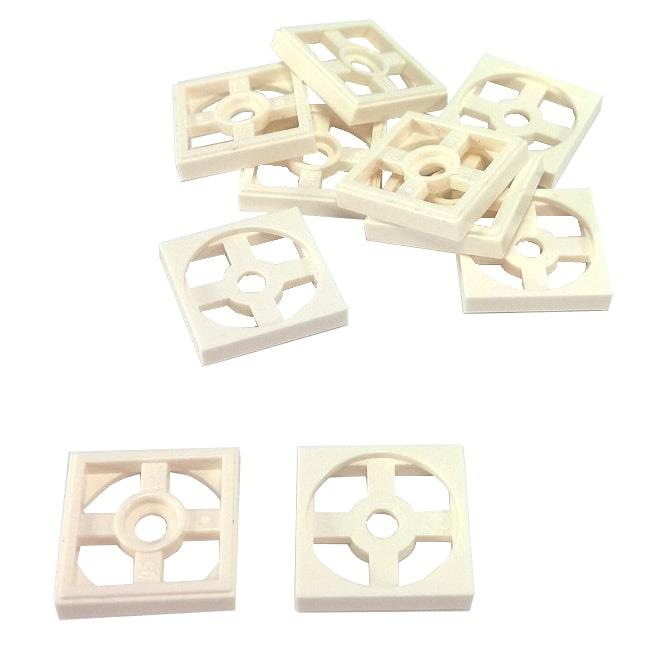 LEGO® otočná základna destičky 2x2 3680 používaná pro otáčecí funkce ve vozidlech a mechanických stavbách, bílá
