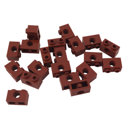 LEGO Technic Brick 1 x 2 with Hole in Reddish Brown (Part 3700) for Technic pins, axles, and structural connections in LEGO builds