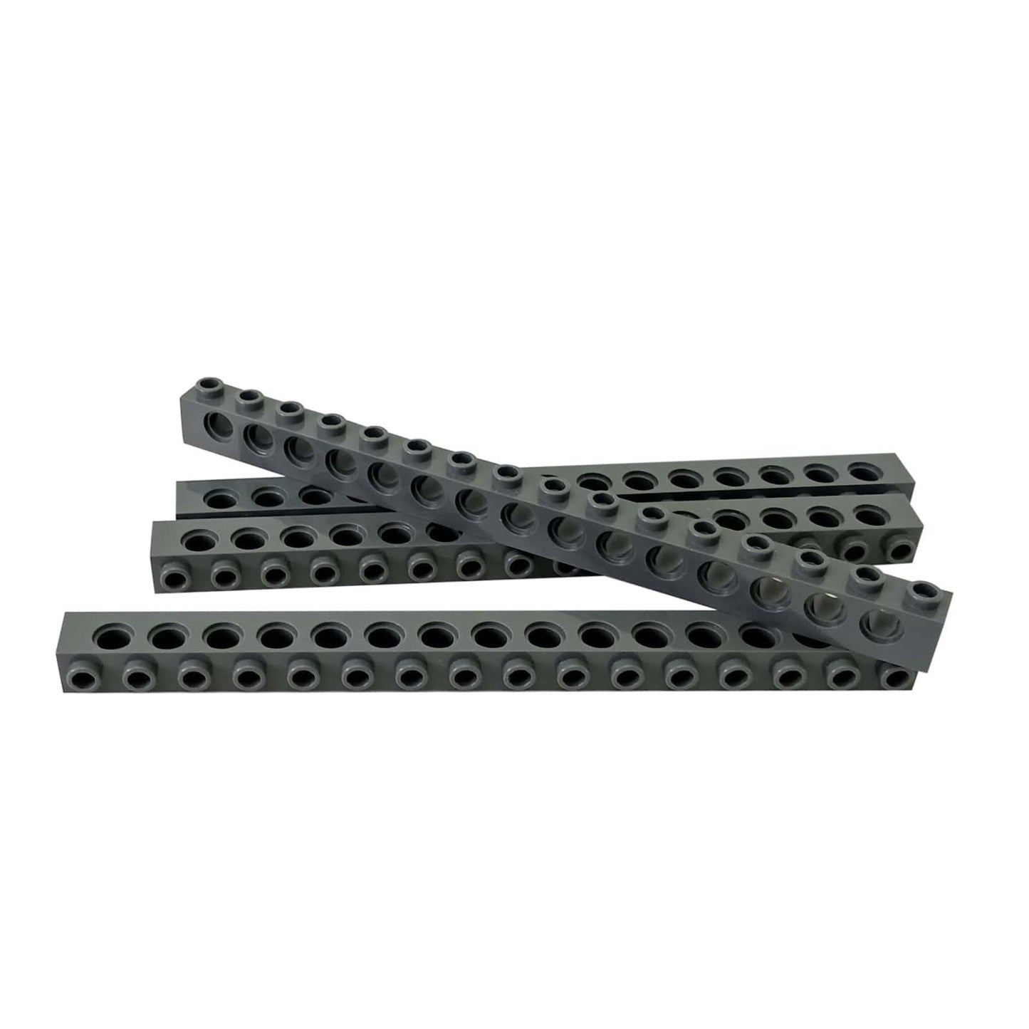 LEGO® Ladrillo Technic 1x16 con agujeros 3703 utilizado para marcos estructurales largos y conexiones de pasador, gris azulado oscuro
