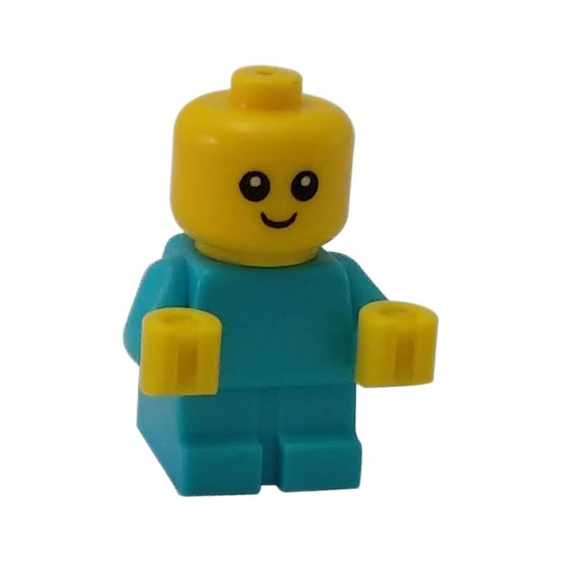 LEGO Minifigura Baba - Közepes Azúr Test Sárga Kezekkel - cty0894