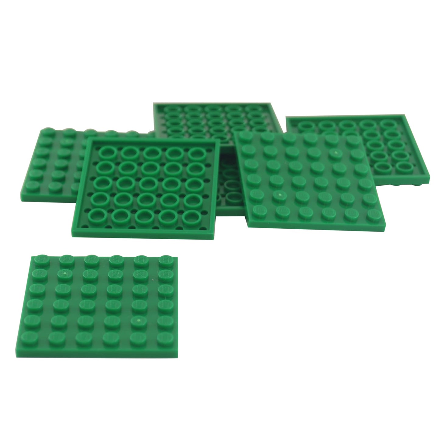 LEGO® 6x6-os lapka tartós Zöld műanyagból, tökéletes alapok, platformok és masszív szerkezeti MOCs építéséhez.
