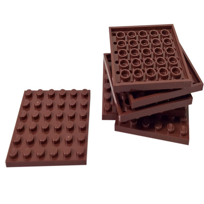 LEGO® 6x6-os lapka tartós vörösesbarna műanyagból, tökéletes alapok, platformok és masszív szerkezeti MOCs építéséhez.
