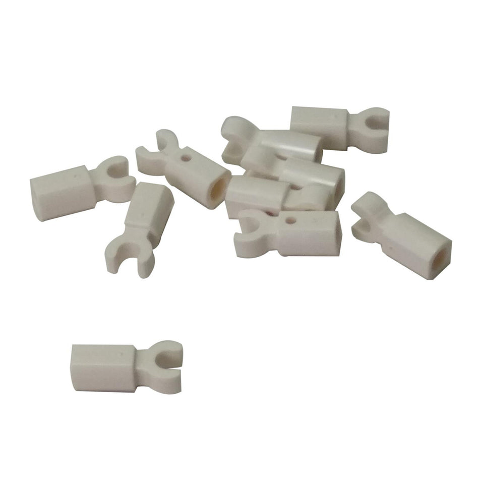 LEGO Bar Holder with Clip、白、複数パーツ、俯瞰