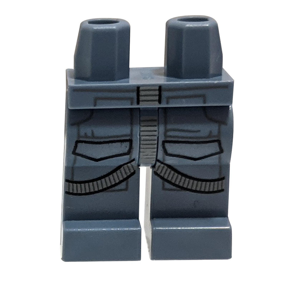 Pinggul dan Kaki dengan Pemandu AT-AT SW dan Corak Pel harness Kelabu Kebiruan Terang