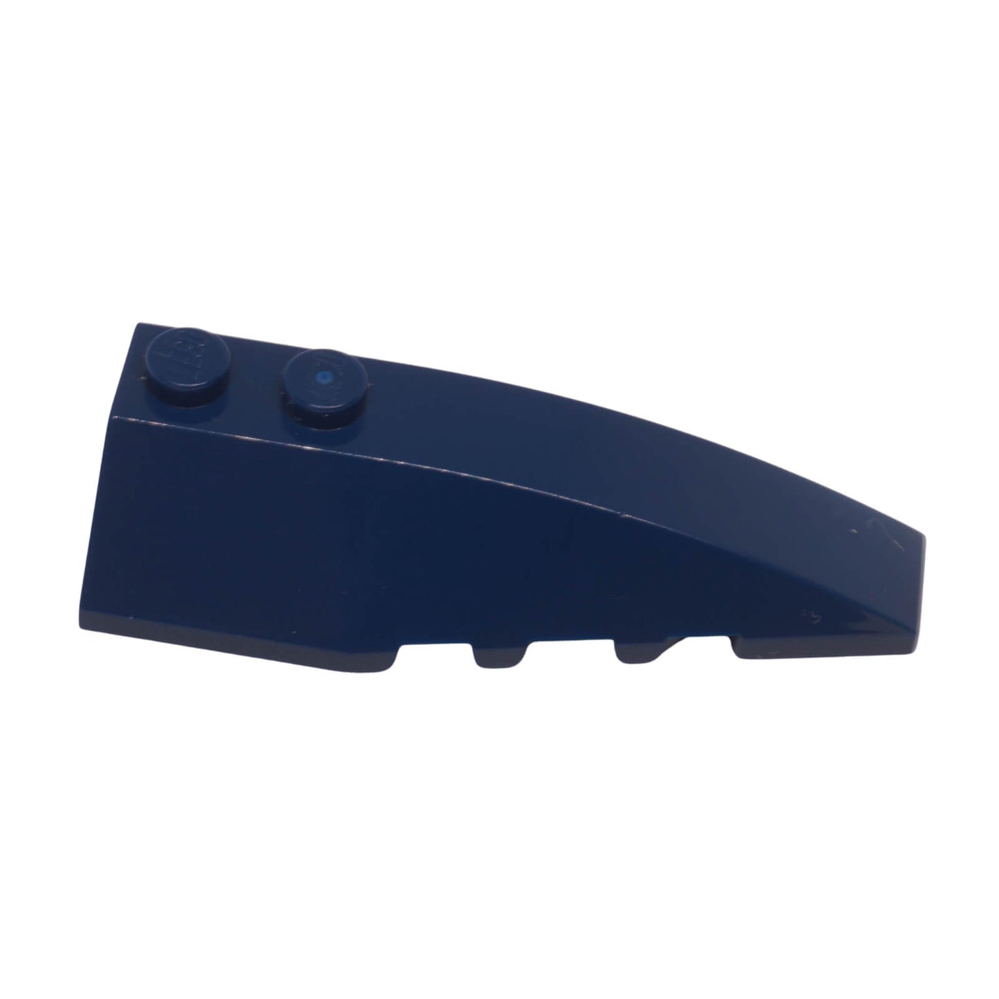 LEGO® wedge 41747 6 x 2 right with long tapered surface and two top studs dark blue