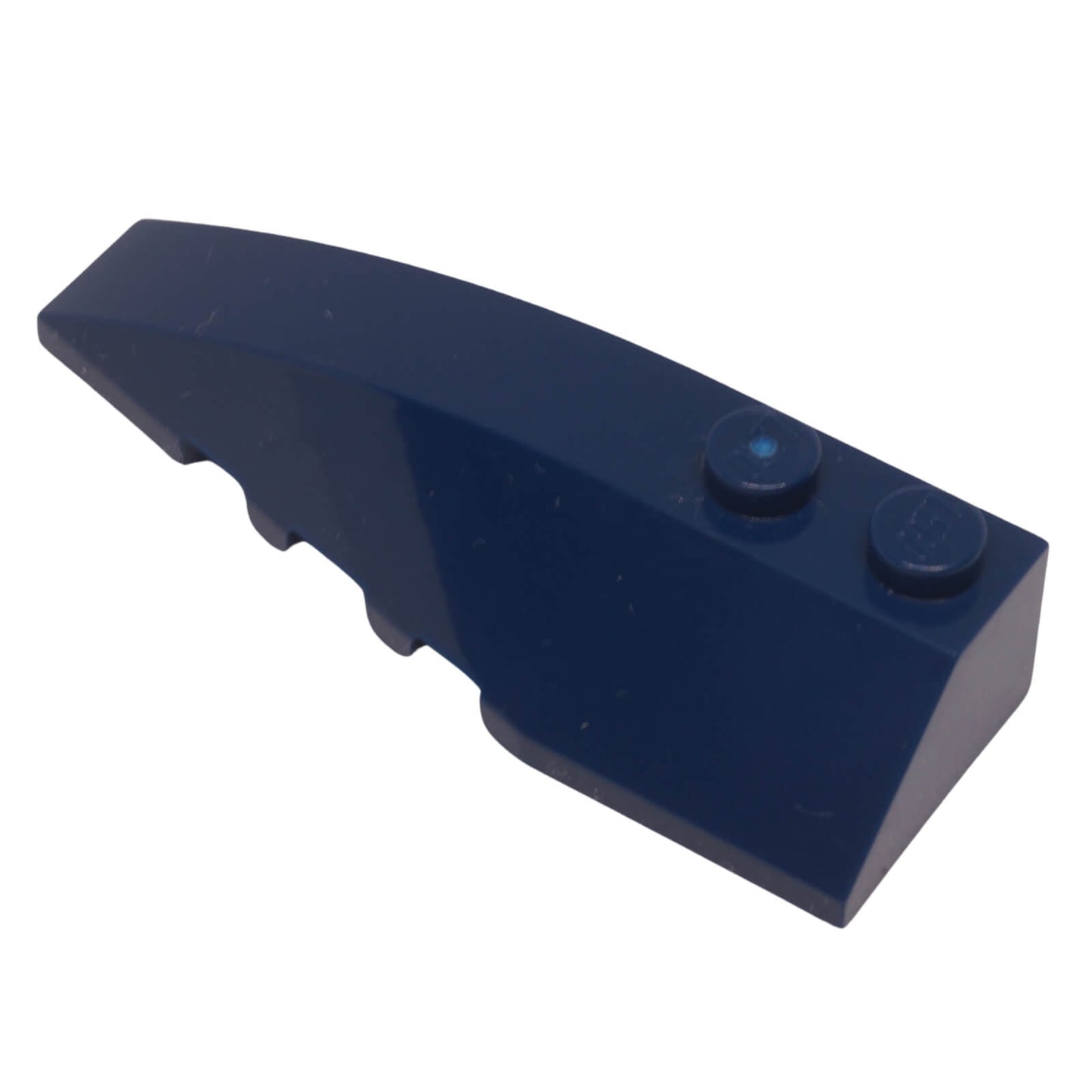 LEGO® wedge 41748 6 x 2 left with long tapered surface and two top studs dark blue
