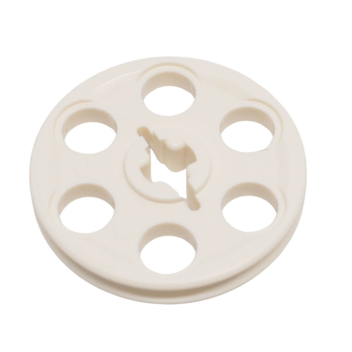 LEGO® 4185 Technic Wedge Belt Wheel (Pulley) front view in white
