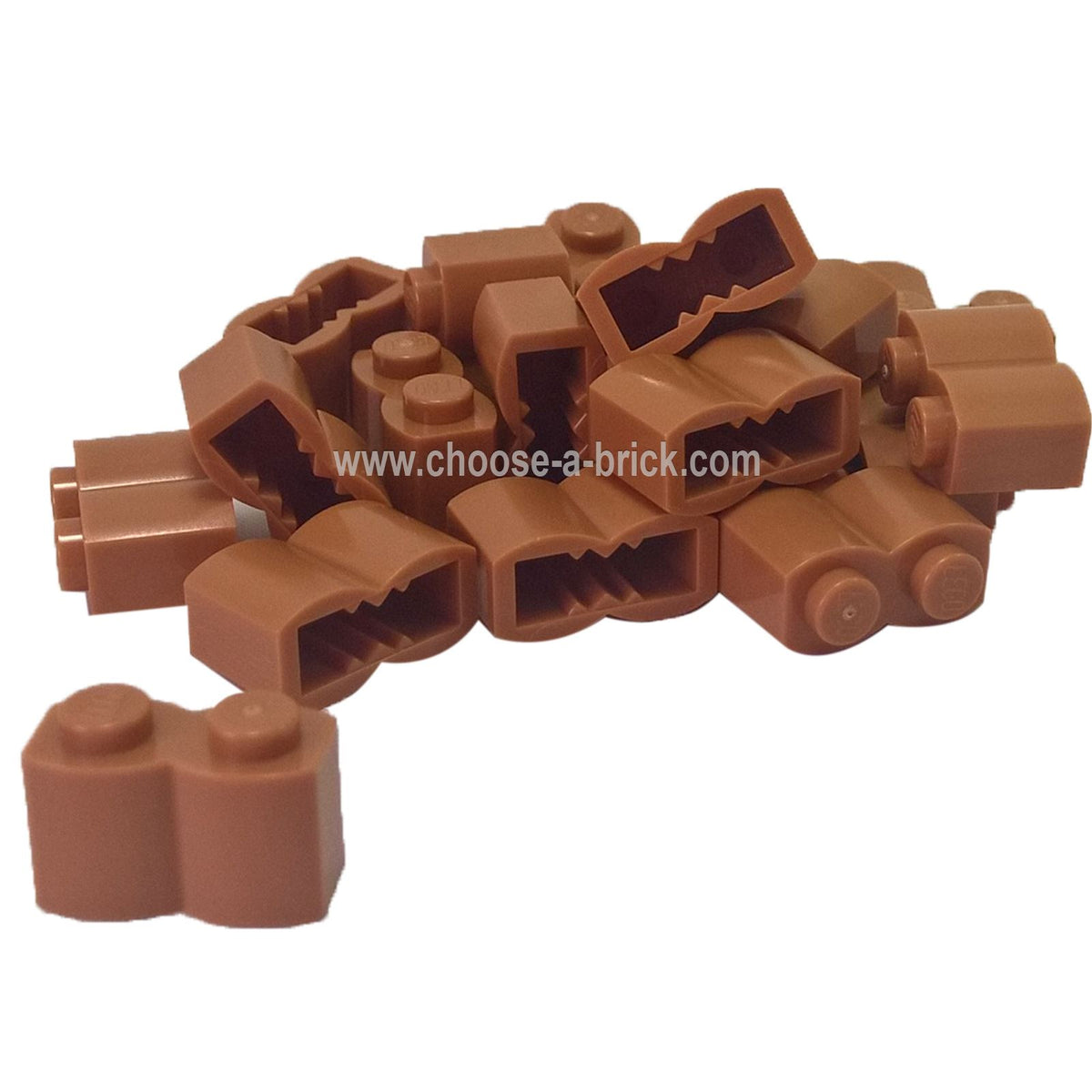 LEGO® Brick, Modified 1 x 2 with Log Profile - 30136 – www.choose-a ...