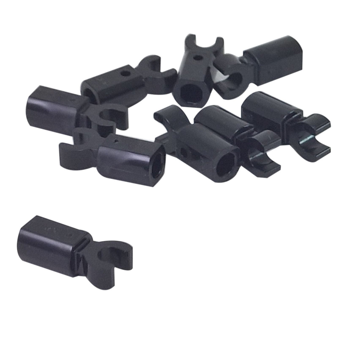 LEGO Bar Holder with Clip、黒、複数と単品、正面