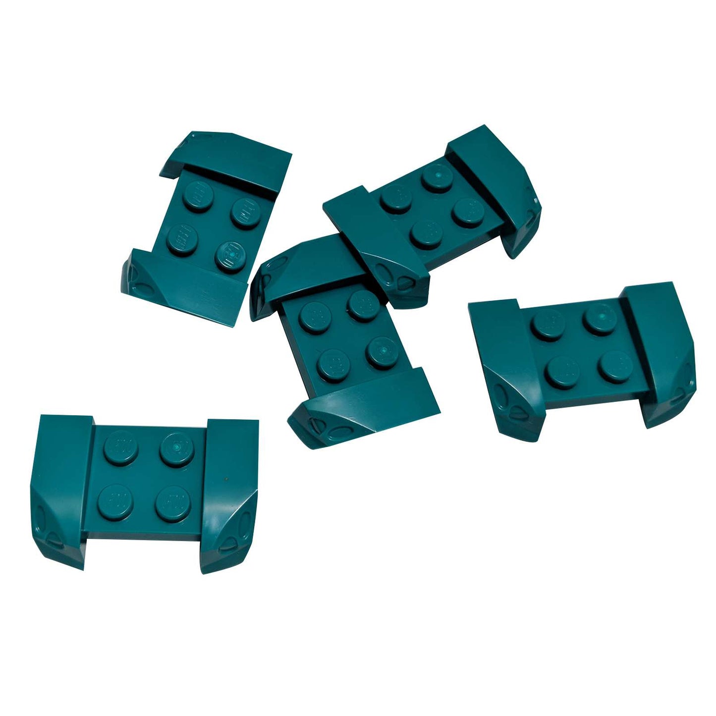 LEGO® vehicle mudguard 2x4 with headlights overhang 44674 used for cars and trucks, dark turquoise

