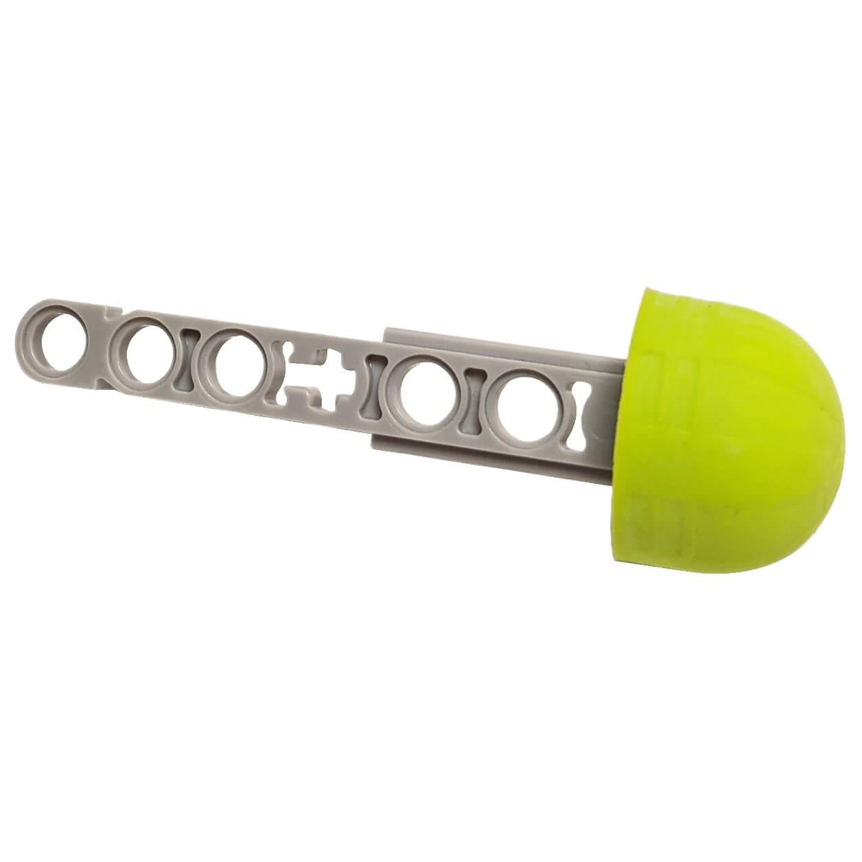 LEGO® Technic-Projektilpfeil 32133ac05 mit Liftarm-Achse und solidem Limette Gummiende, dargestellt in hellblaugrau und limettengrün