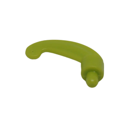 LEGO minifigure small curved plume feather accessory part 4502a in lime