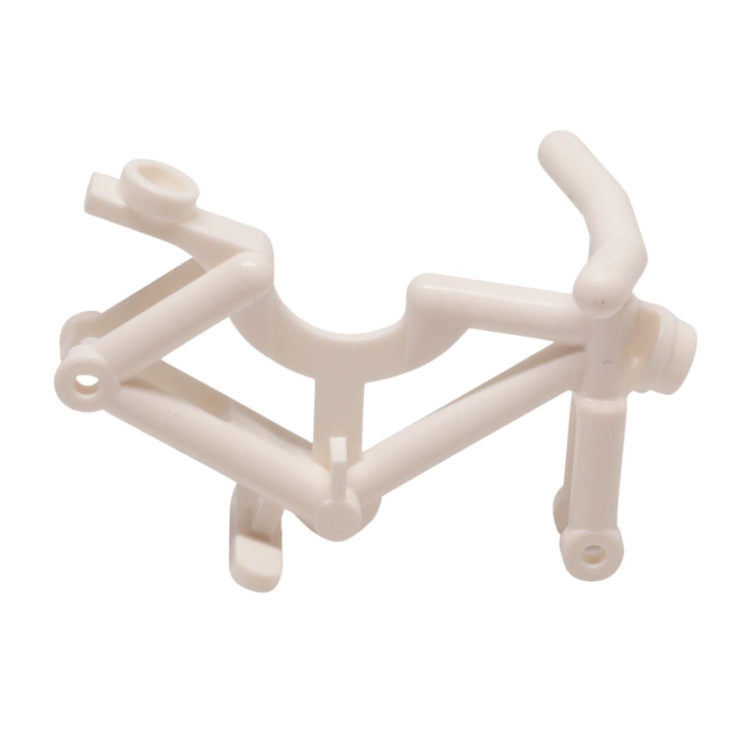 LEGO® bicycle frame 4719 with handlebars fork sections and wheel mounting points white