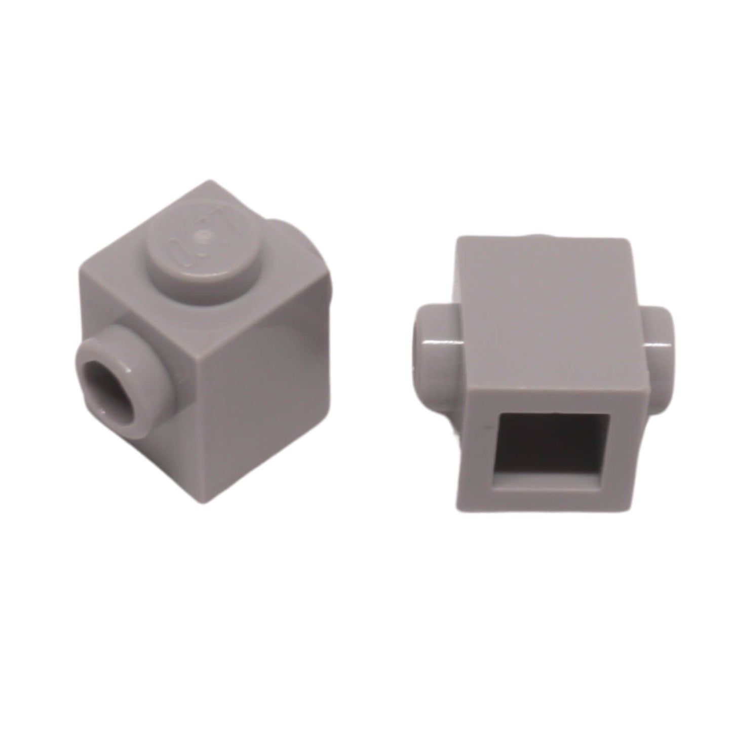 LEGO® modified brick 47905 1 x 1 with studs on two opposite sides light bluish gray
