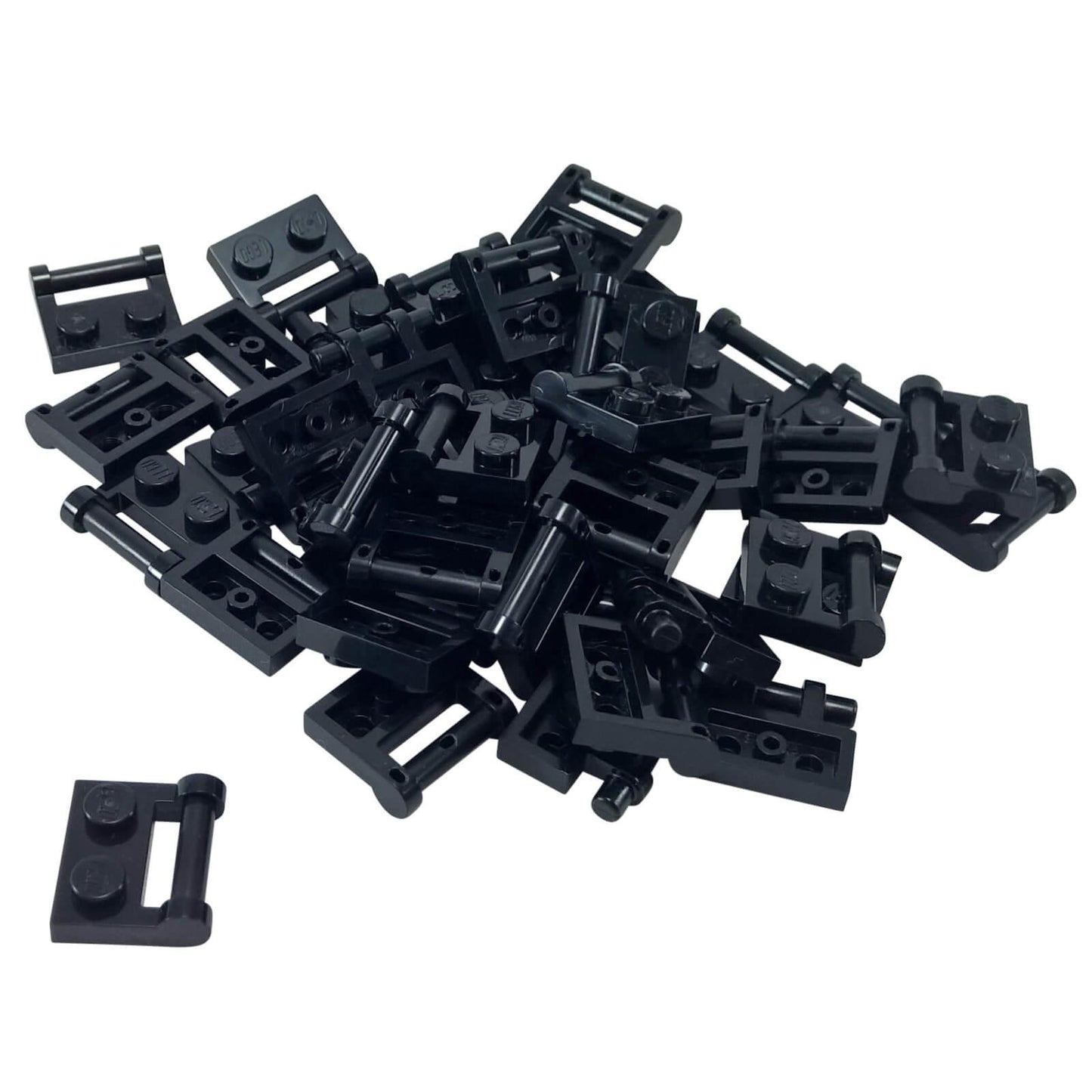 LEGO® modified plate 48336 1 x 2 with side bar handle and closed ends black