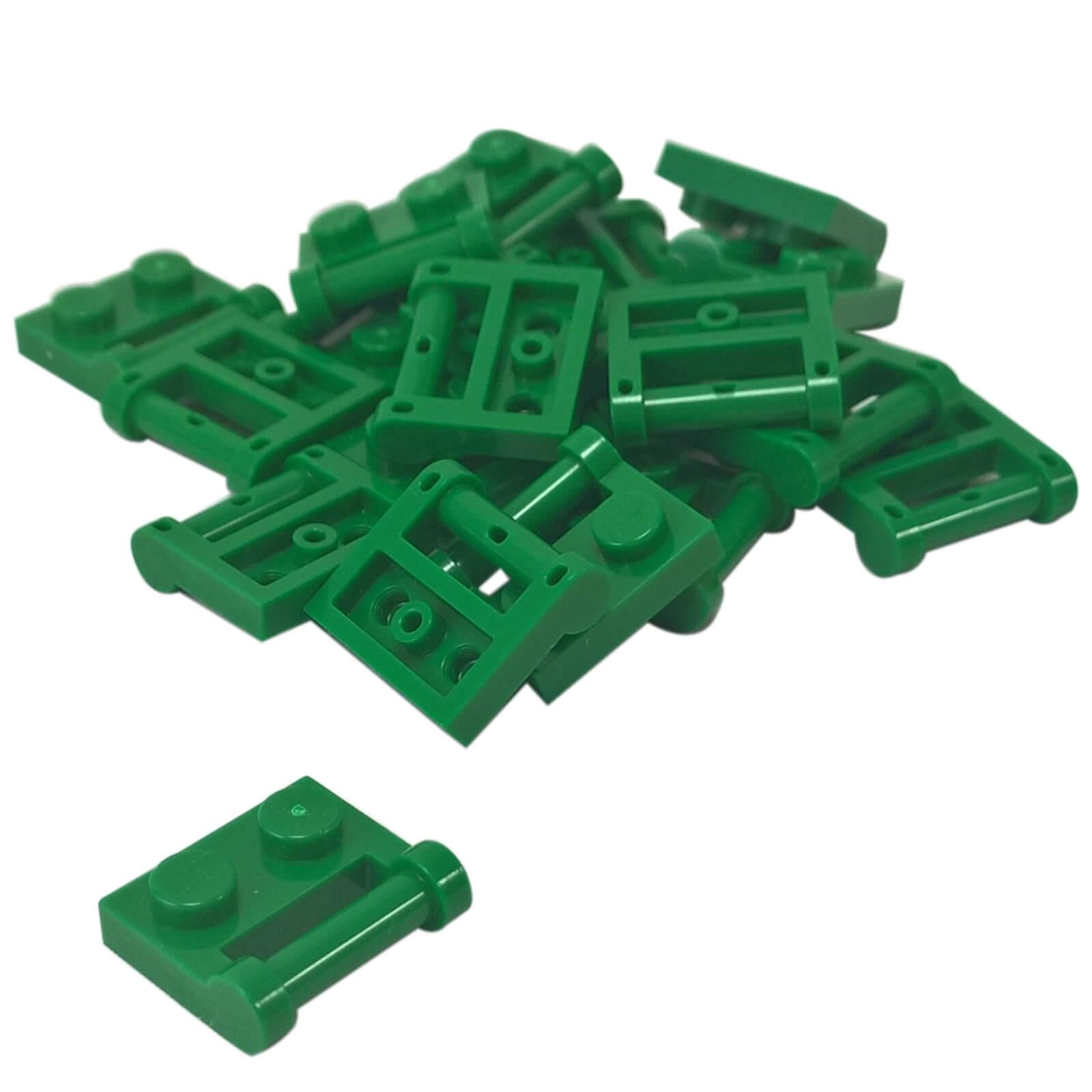 LEGO® modified plate 48336 1 x 2 with side bar handle and closed ends green