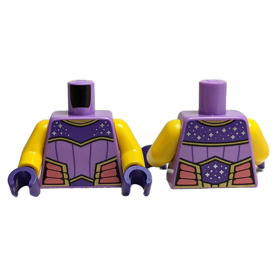 Torso with Purple and Yellow Armor Pattern