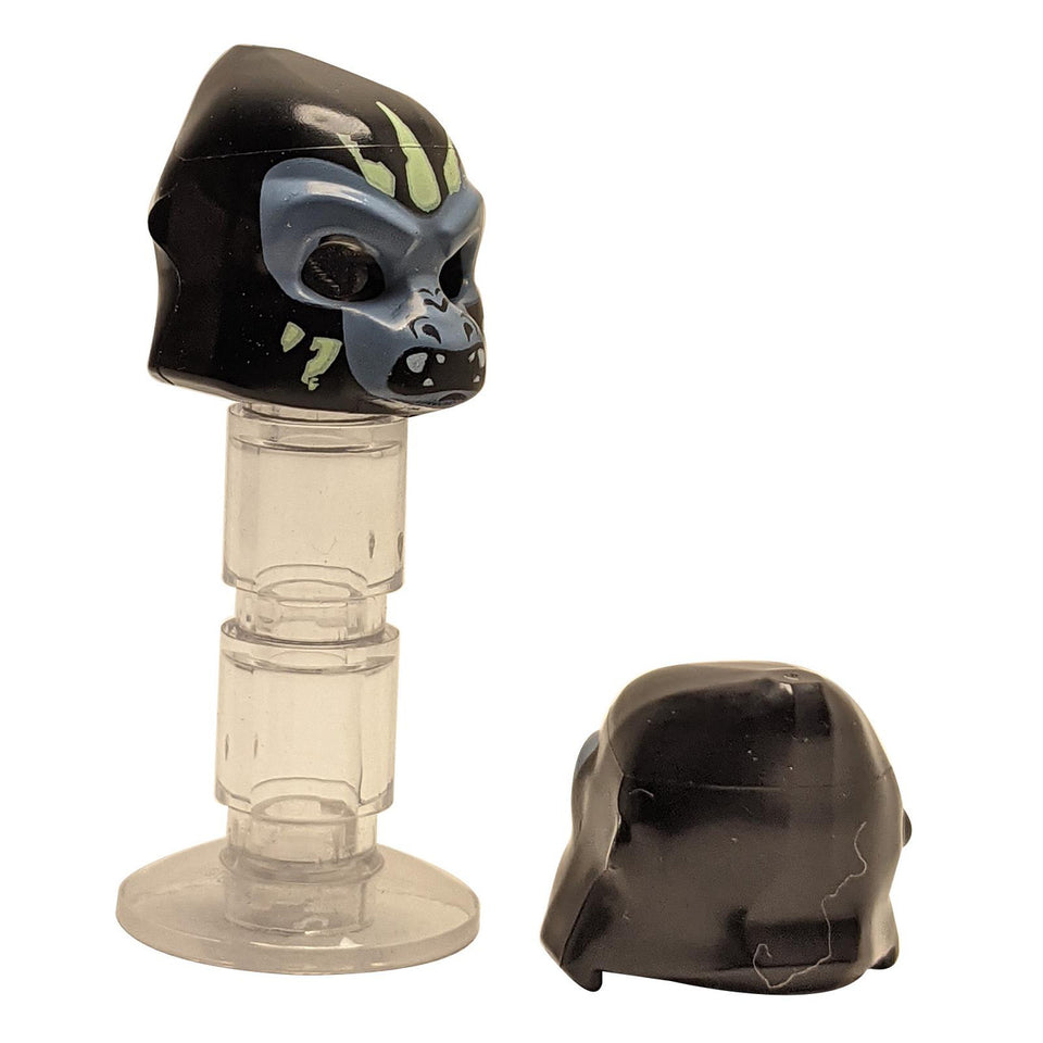 Maschera da gorilla con motivo blu e verde 