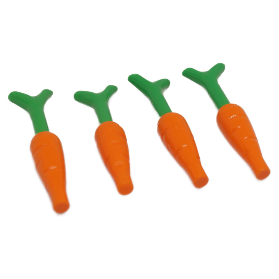 LEGO carrot assembly bundle with four produce accessory elements 