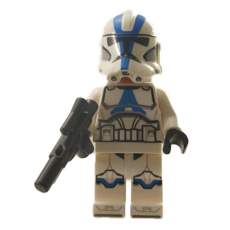 LEGO 501st Legion Clone Trooper minifigure (sw1094) in Phase 2 armor with detailed torso and leg printing.