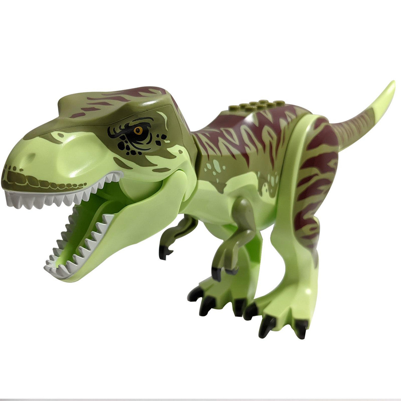 Dinosaur Tyrannosaurus Rex With Olive Green Back And Dark Red Markings Dinosaur Tyrannosaurus Rex With Olive Green Back And Dark Red Markings