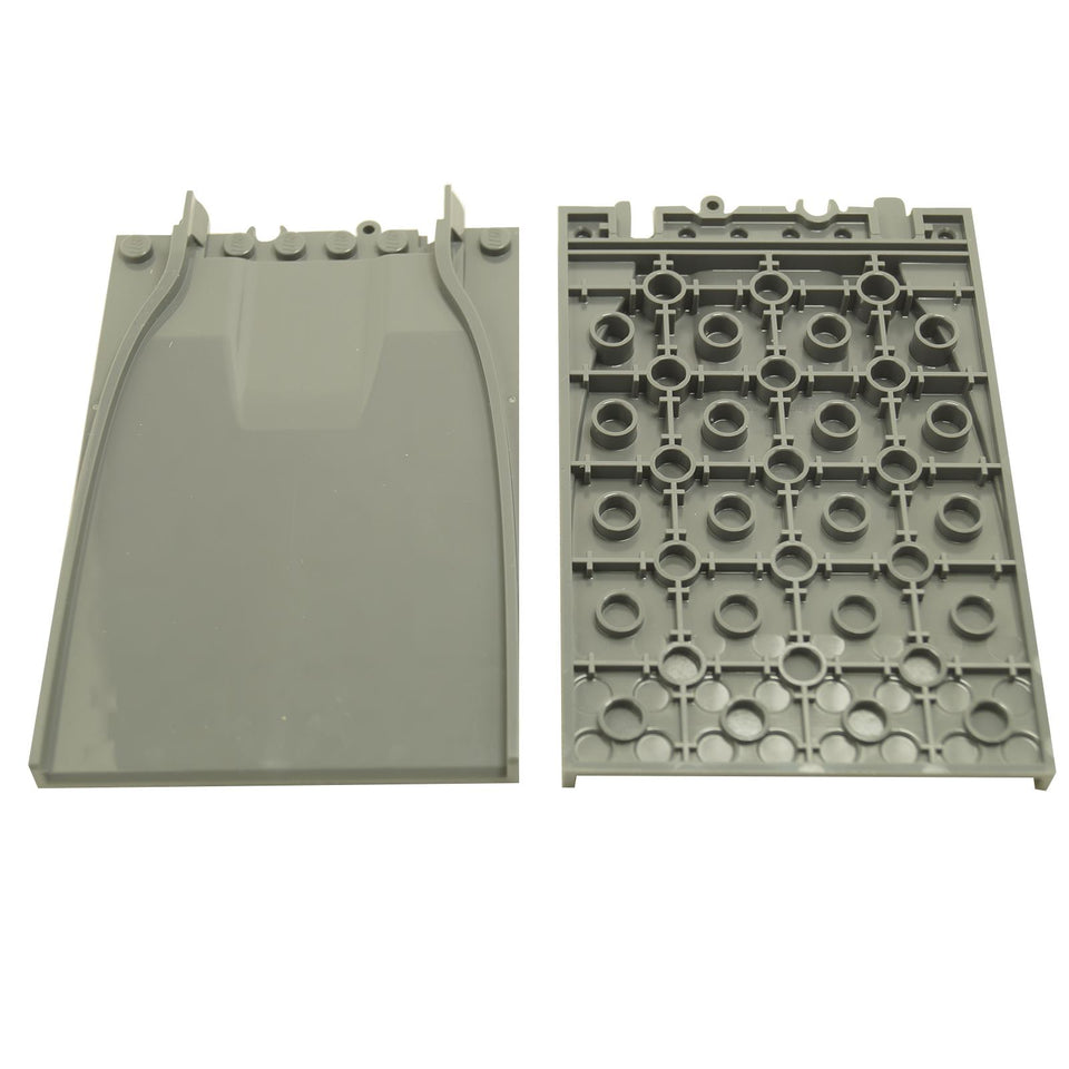 Train track plastic ramp 8 x 12 element 53834, featuring sloped surface designed for elevating track sections