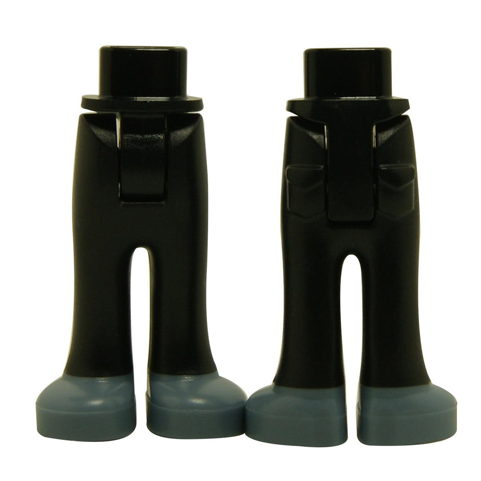 Fianchi e Pantaloni Mini Doll con Tasche Posteriori con Motivo Scarpe Blu Sabbia - Cerniera Spessa 