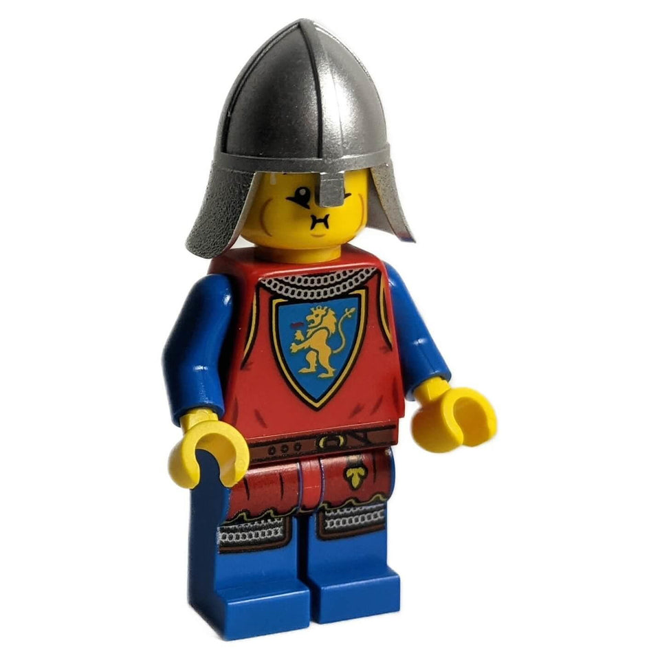 Lion Knight - Male, Flat Silver Neck Protector