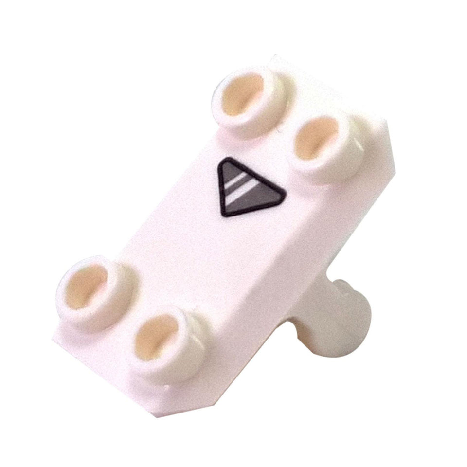 LEGO Piezas - Minifigura, Escudo Rectangular con 4 Estudiosos en Gris 