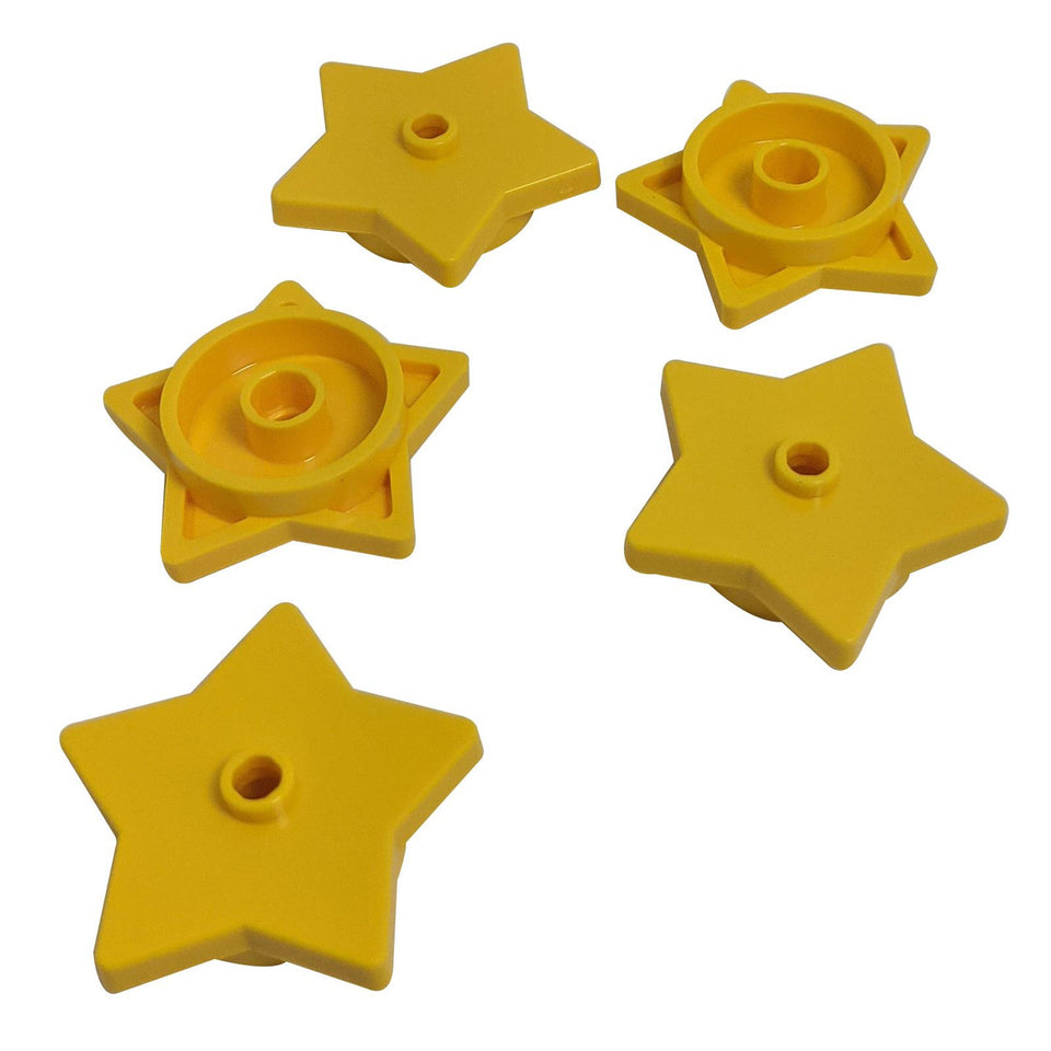 Piastra, Rotonda 4 x 4 x 2/3 con Stella e Stud Aperto 