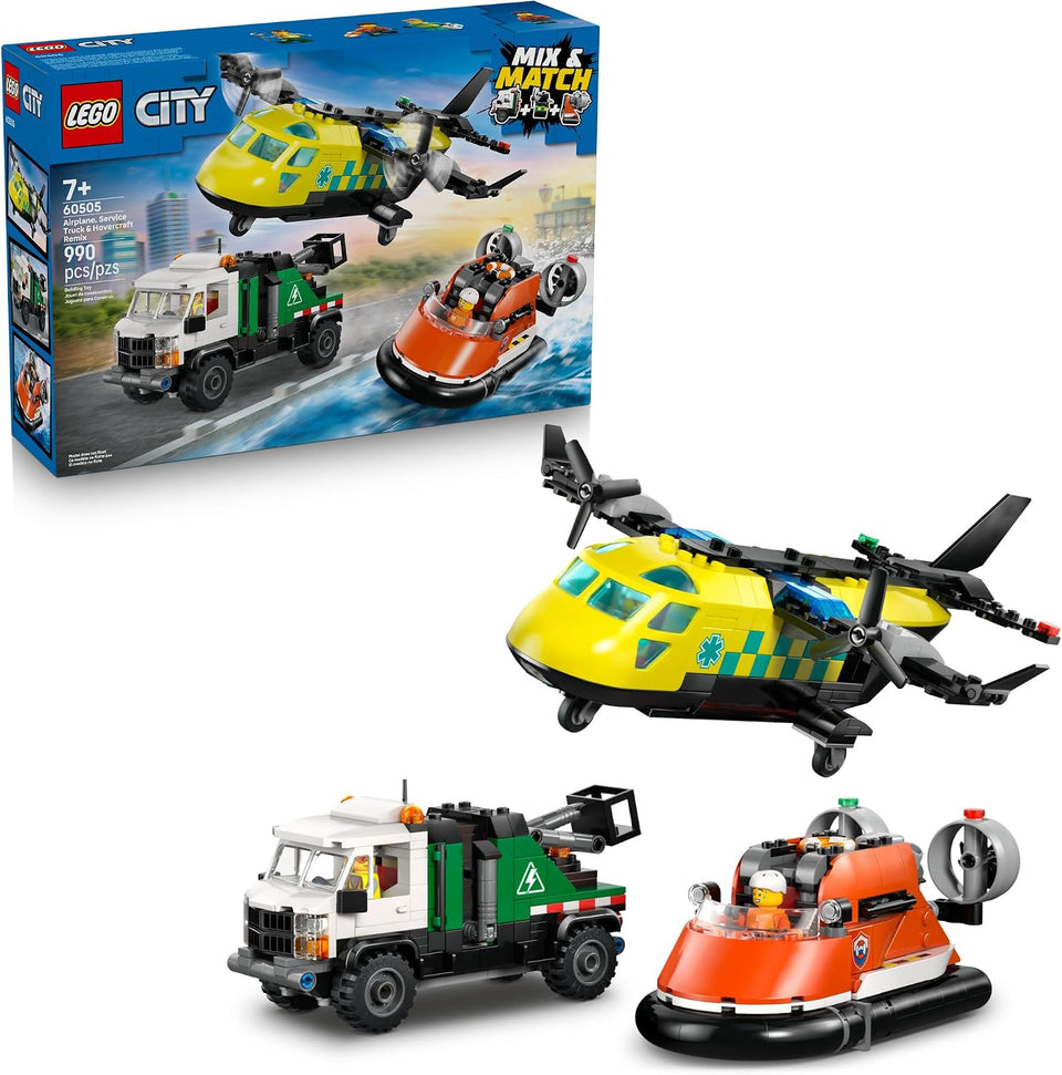 Airplane, Service Truck & Hovercraft Remix 60505