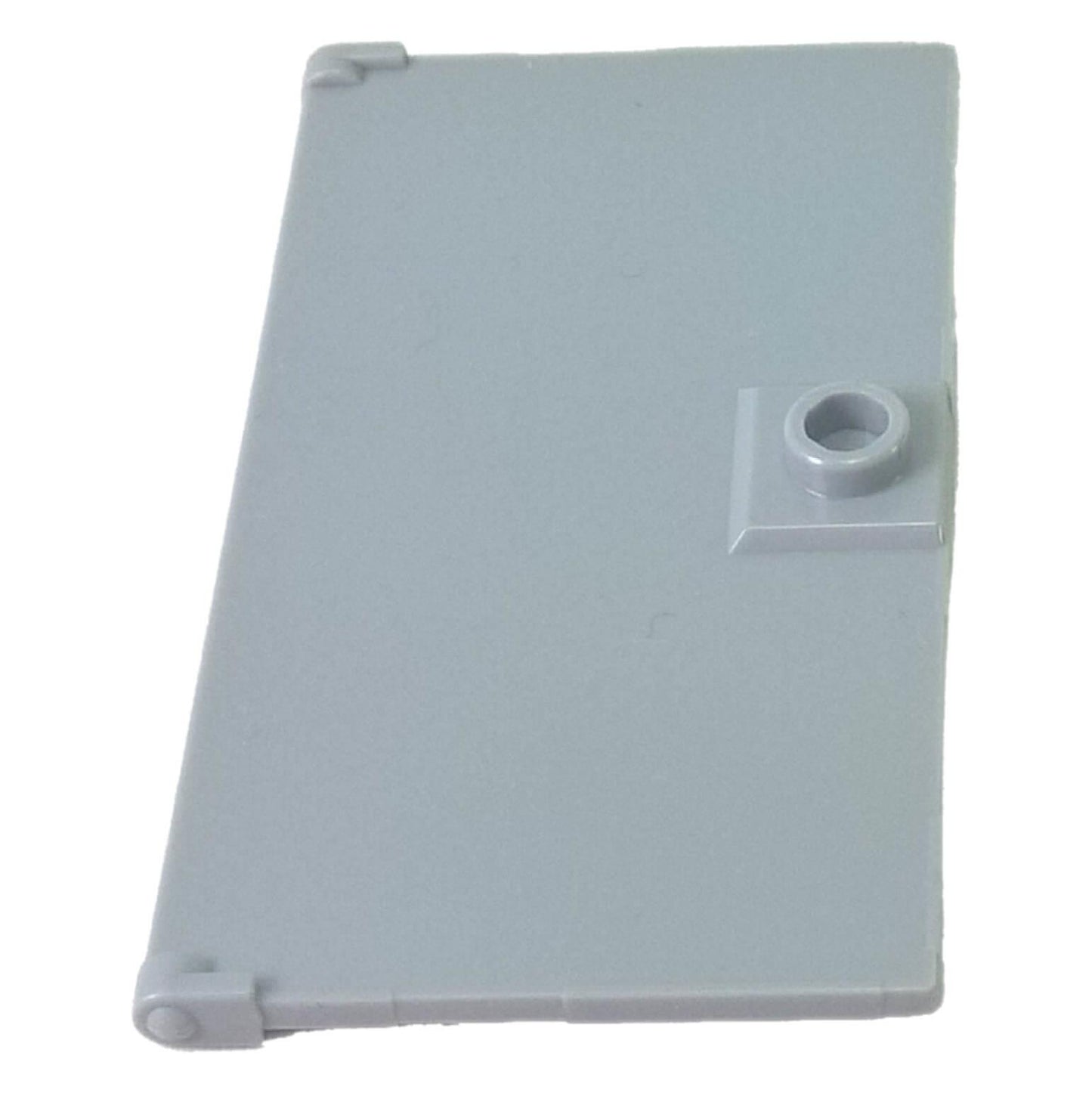 LEGO® door 60616 1 x 4 x 6 transparent panel with stud handle and side hinge pins light bluish gray