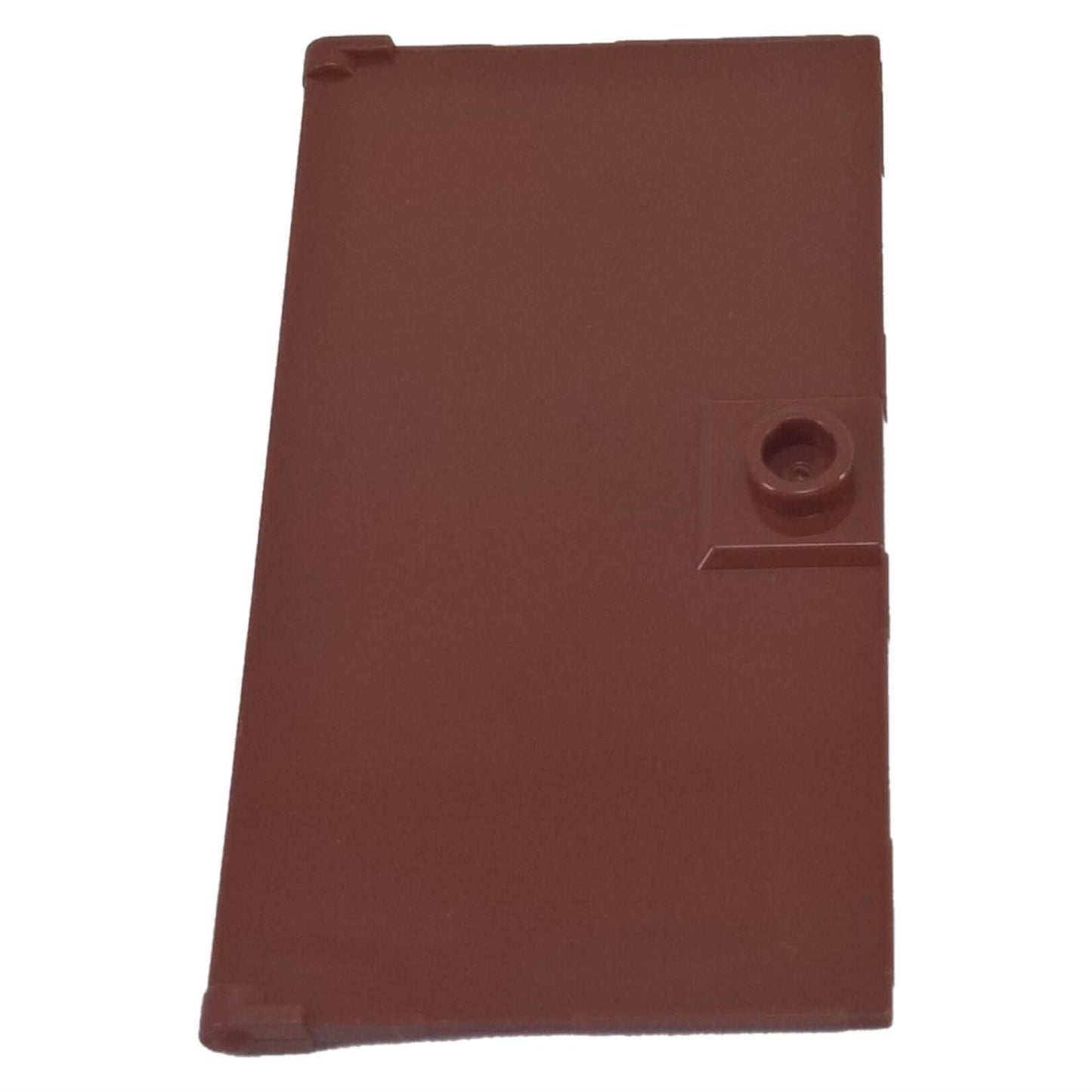 LEGO® door 60616 1 x 4 x 6 transparent panel with stud handle and side hinge pins reddish brown