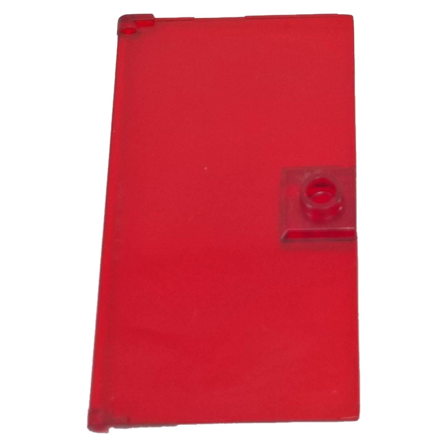 LEGO® door 60616 1 x 4 x 6 transparent panel with stud handle and side hinge pins trans-red