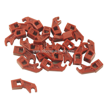 Pièce LEGO bras mécanique, Exo-Force / Bionicle, support épais - Rouge Foncé