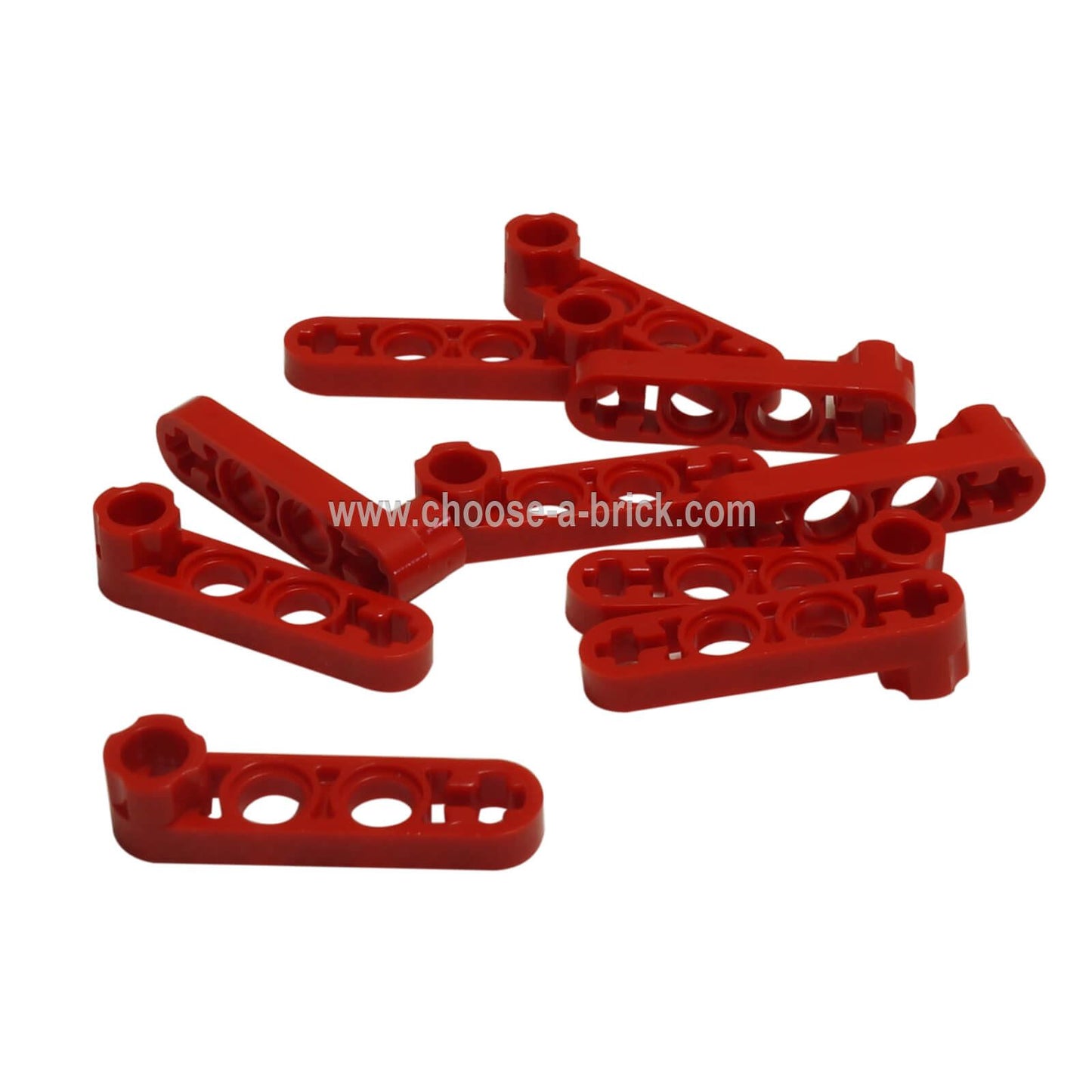 Red LEGO® Technic Liftarm 1 x 4 with Stud Connectors (2825) — sturdy connector beam for Technic structures and creative mechanisms.  
