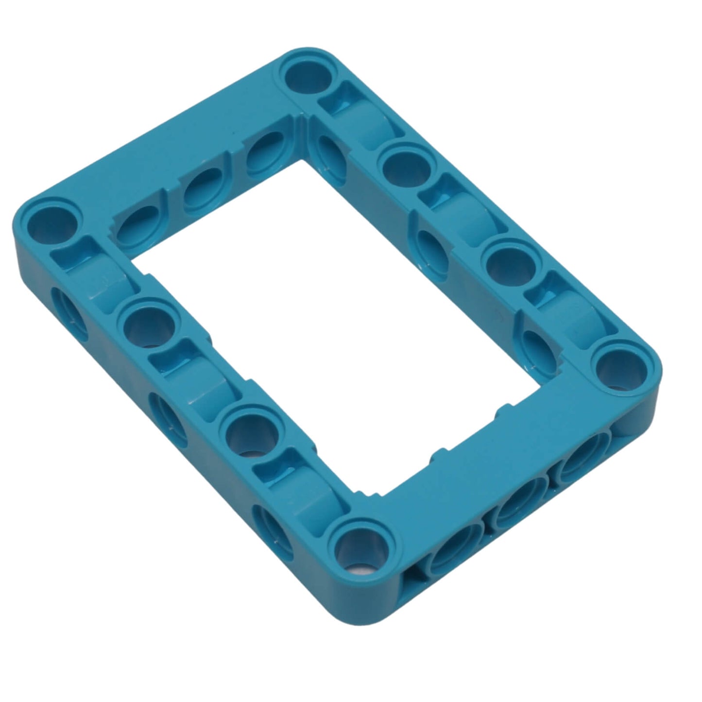Shop LEGO® Technic frame 64179, a thick 5 x 7 open-center frame with pin holes, rounded corners and recessed shaping.
