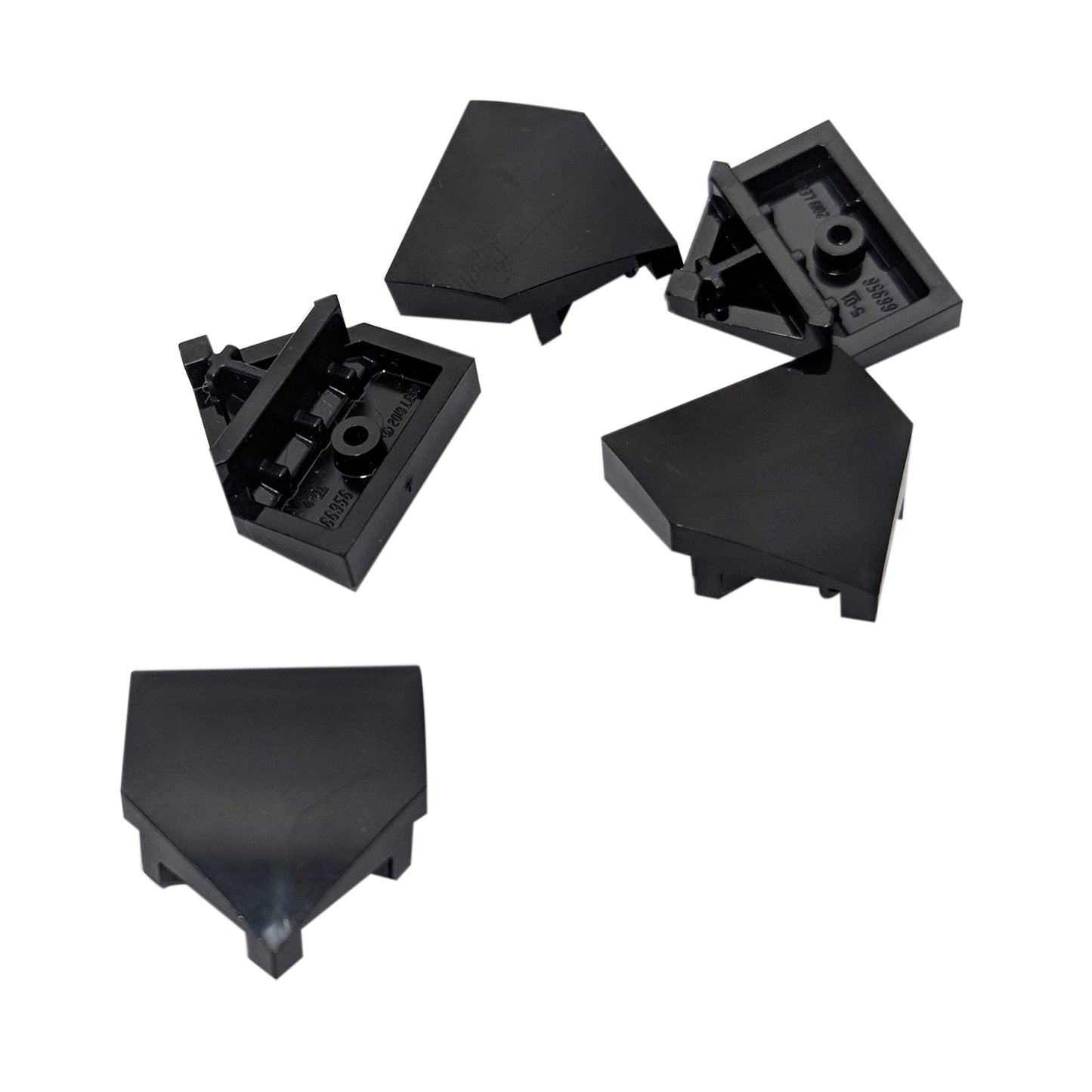 LEGO® wedge 66956 2 x 2 x 2/3 pointed with sloped top and hollow underside black