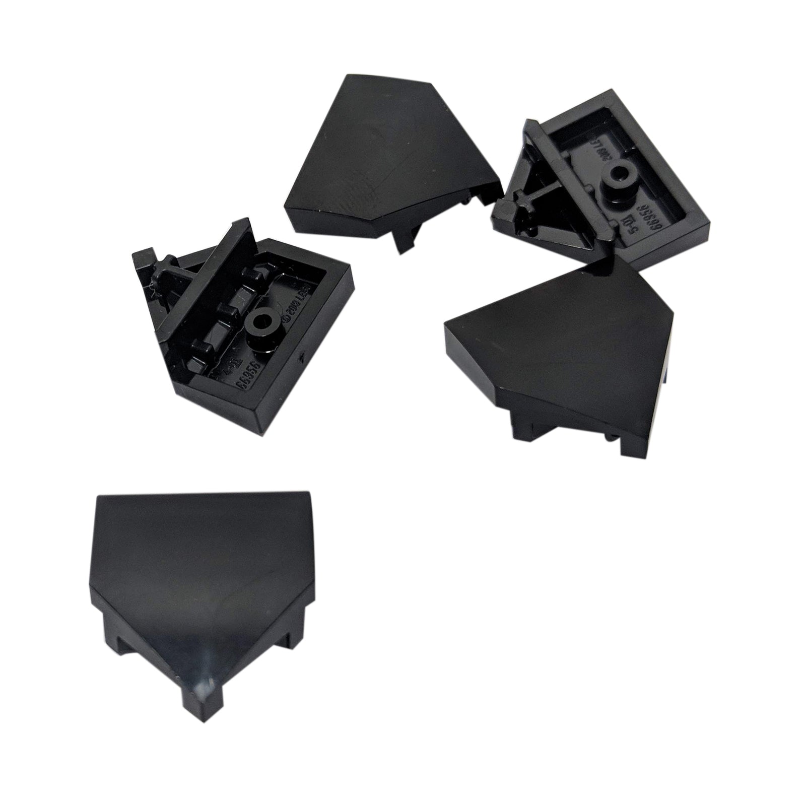 LEGO® wedge 66956 2 x 2 x 2/3 pointed with sloped top and hollow underside black