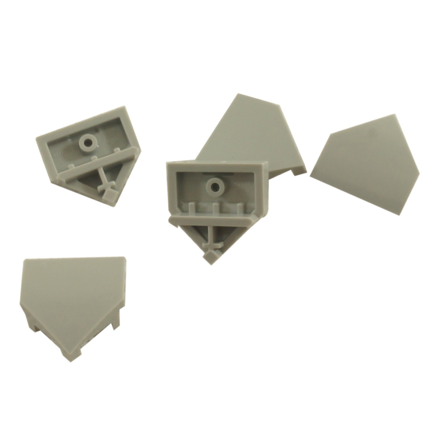 LEGO® wedge 66956 2 x 2 x 2/3 pointed with sloped top and hollow underside light bluish gray