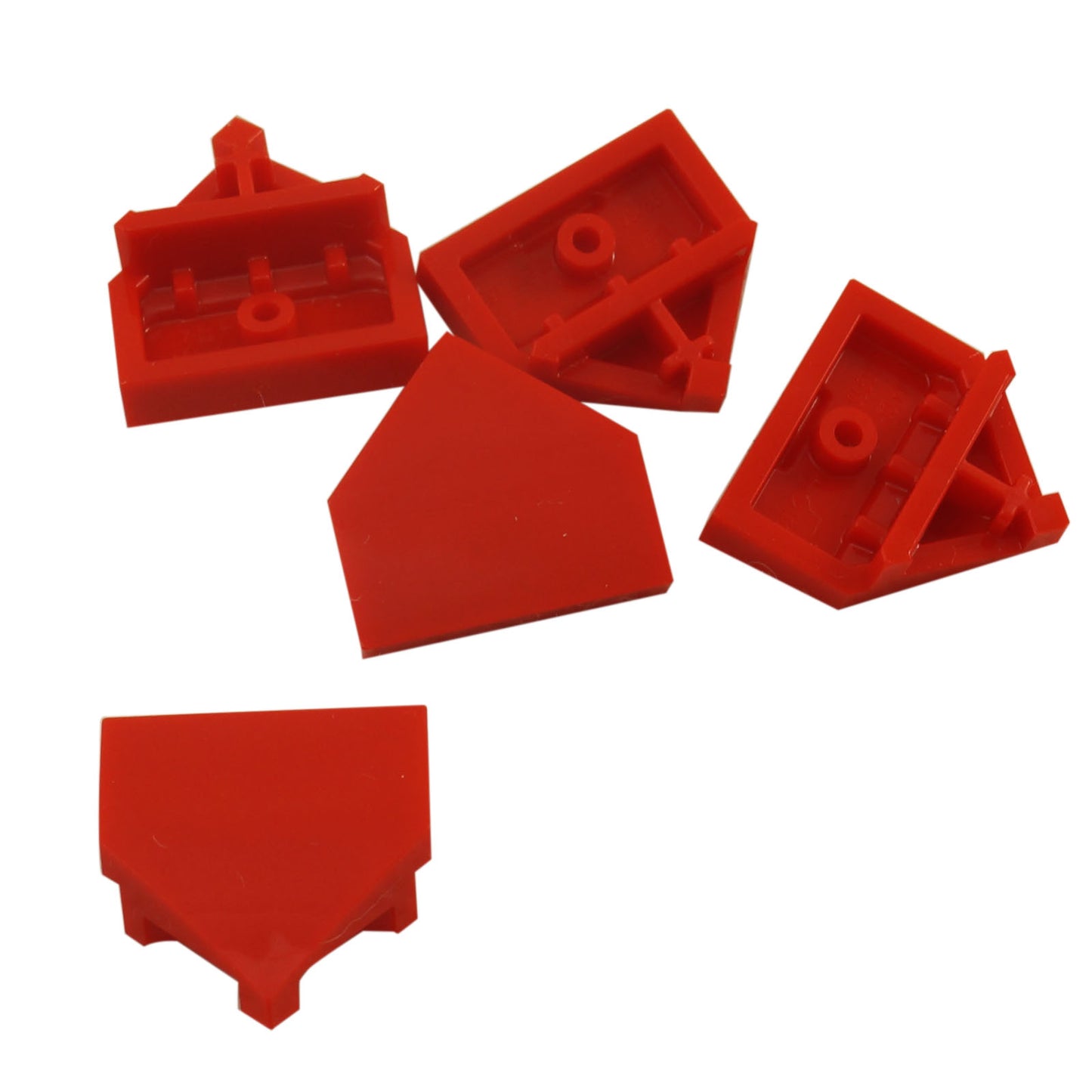 LEGO® wedge 66956 2 x 2 x 2/3 pointed with sloped top and hollow underside red