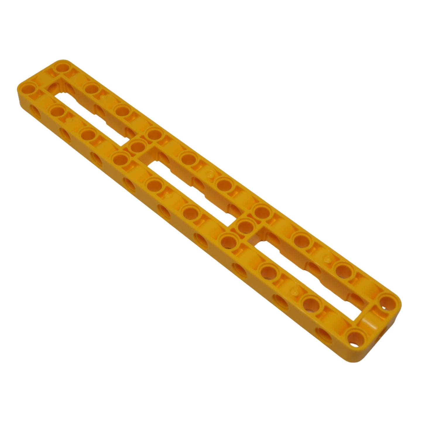 LEGO® Technic frame 67491 thick 3 x 19 open-center frame with multiple pin holes yellow