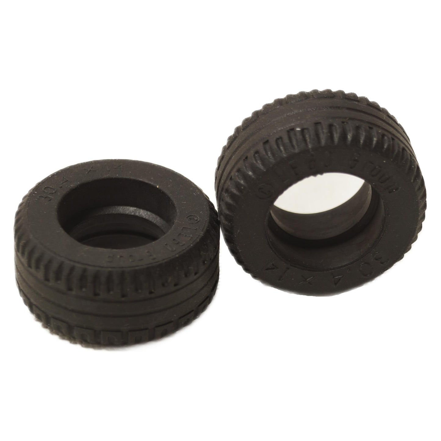 Black tire 30.4 x 14 VR solid small wheel tire piece