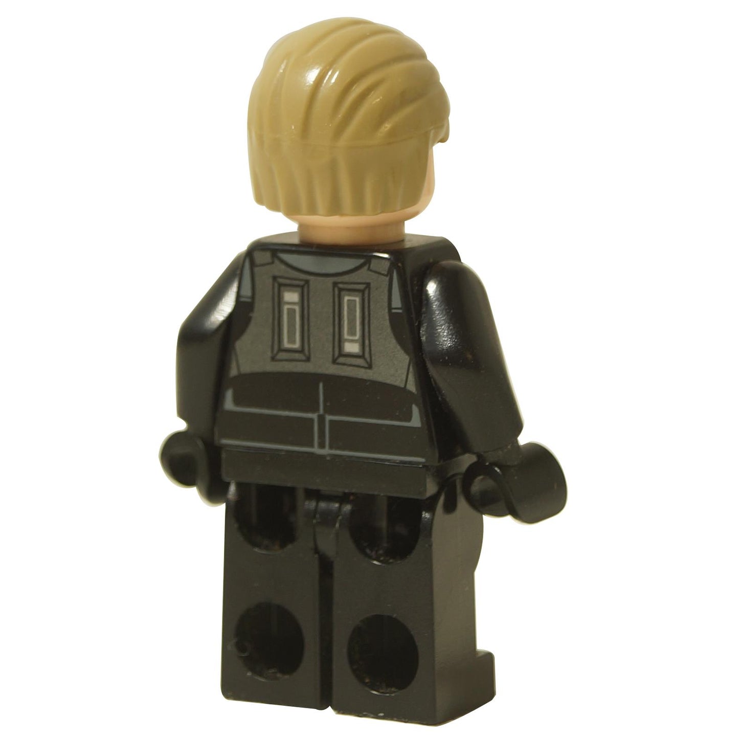 LEGO® Star Wars Agent Kallus minifigure (sw0647) showing back printing of the Imperial officer uniform and tan hair, rear view.