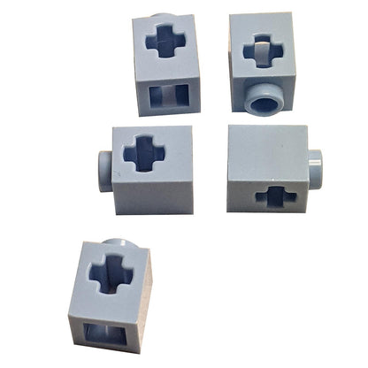 LEGO® Technic Brick 1 x 1 with axle hole in bright light blue