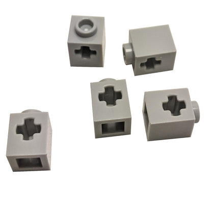 LEGO® Technic Brick 1 x 1 with axle hole in light bluish gray
