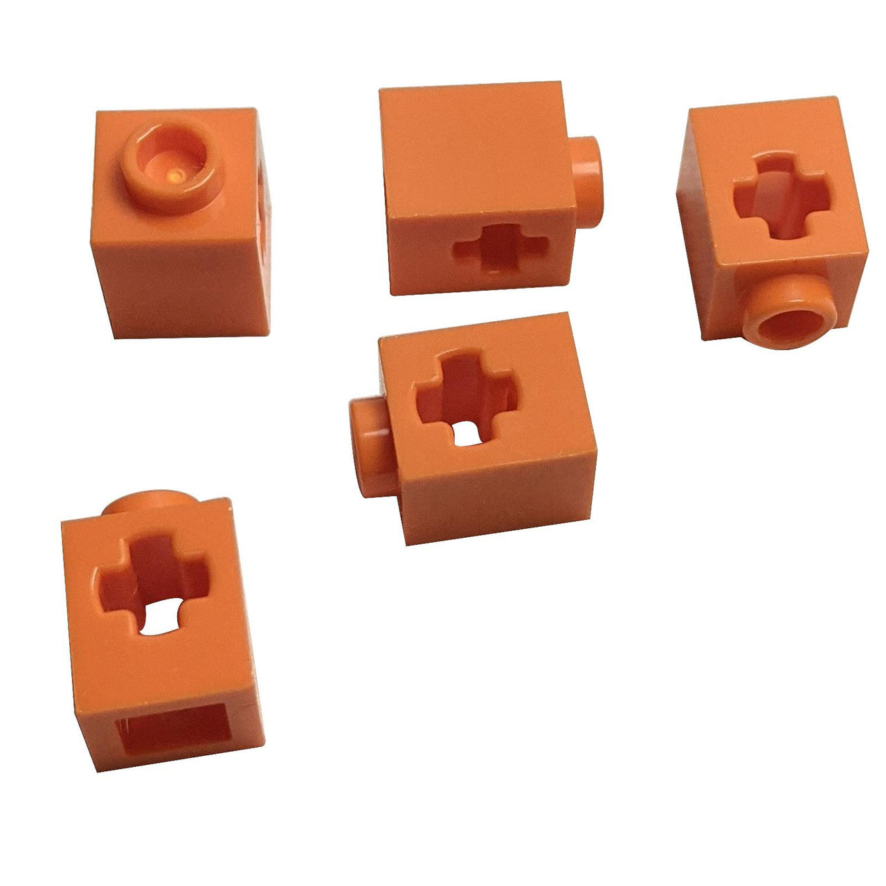 LEGO® Technic Brick 1 x 1 with axle hole in orange