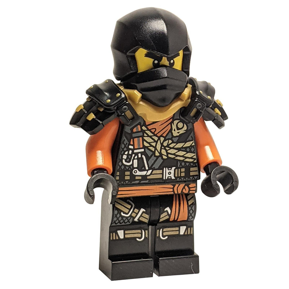 LEGO Minifigura Cole - Cole el escalador con arma - njo888wpnew (pose dinámica de escalada con arma)
